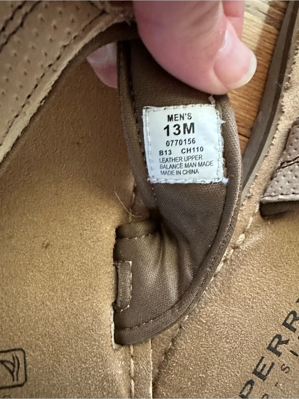 Sperry Men's Tan Suede Slide Sandals Size 13 Boats Beach Flip Flops Thongs